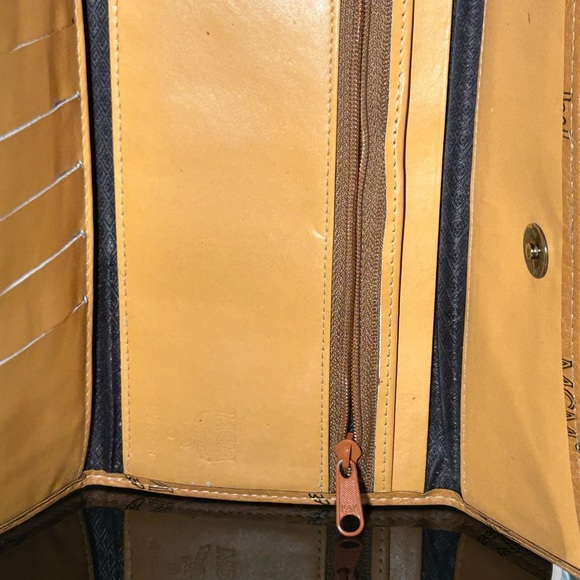 MCM Trifold Leather Cognac Long Wallet 7.5” x 4” EUC - Picture 12 of 14